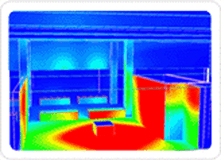 가연물 표면 온도 분석